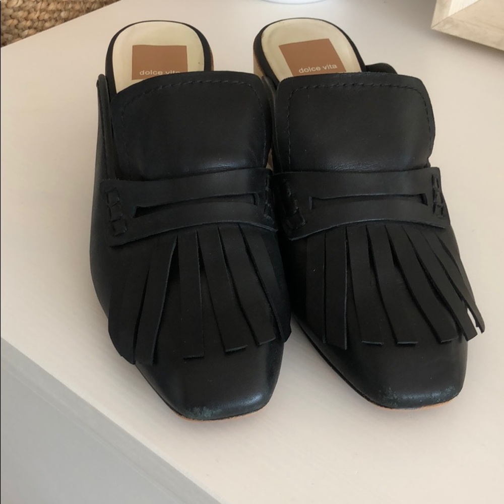 Dolce Vita loafer tassel slides/mules with Heel
